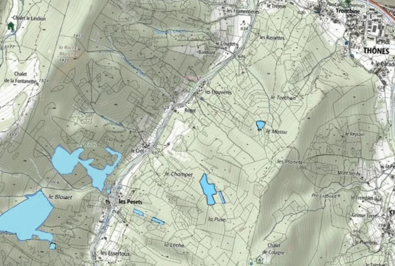 Carte de la vallée de Montremont